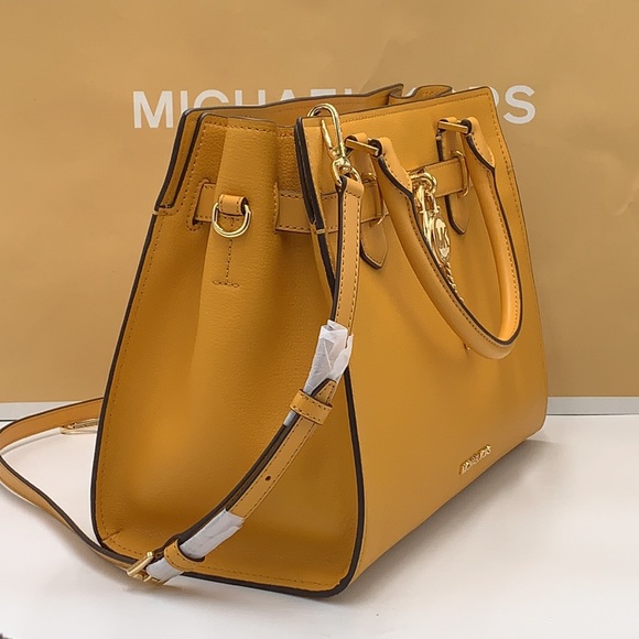 MICHAEL KORS Hamilton Medium Leather Satchel - Picture 5 of 10